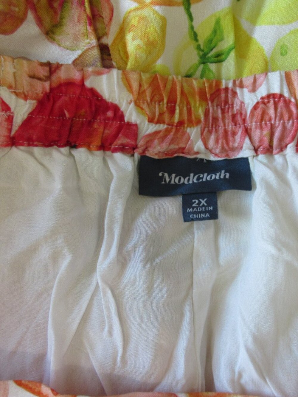 ModCloth Colorful 2X Pomegranate Pattern Spring & Summer Full Skirt - Picture 3 of 3